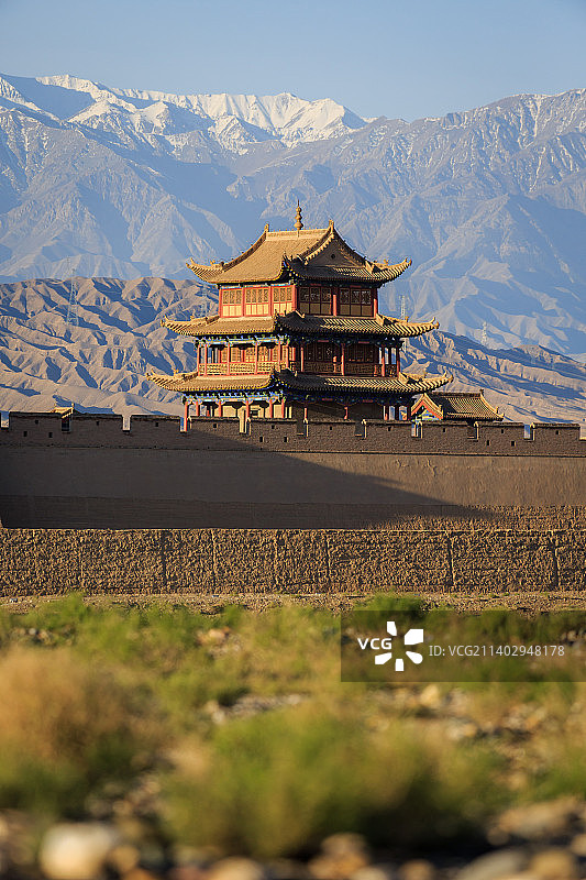 甘肃嘉峪关城墙图片素材