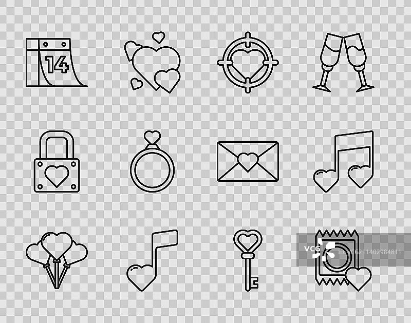 心形安全套包装气球图片素材