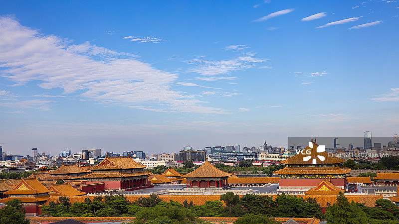 北京中轴线故宫三大殿图片素材
