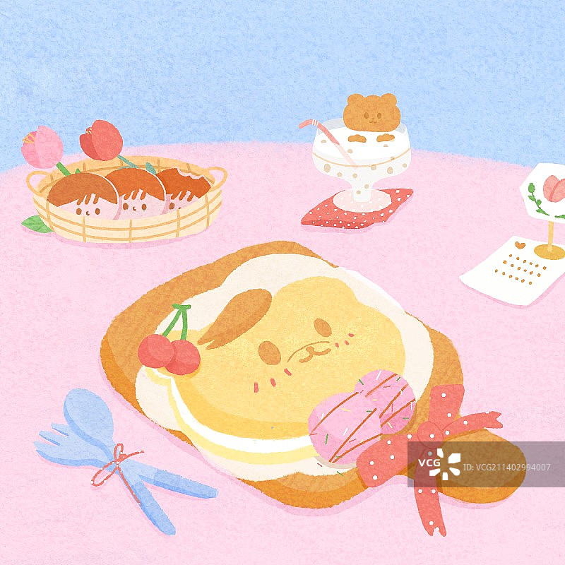 可爱甜点图片素材