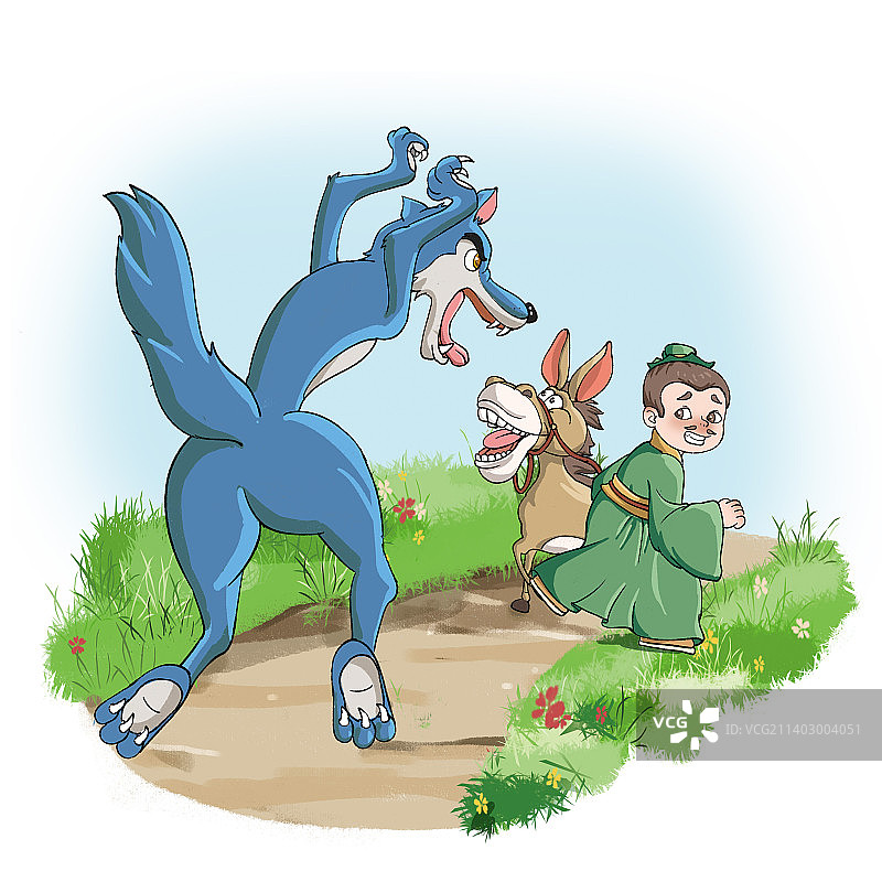 东郭先生与狼4图片素材