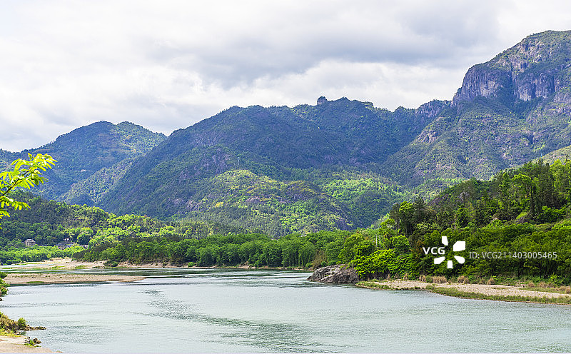 山水 浙江温州楠溪江山水自然风光 山水画 楠溪江风景 溪水 溪滩图片素材