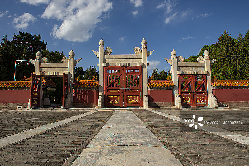 北京，地坛公园，方泽坛。图片素材