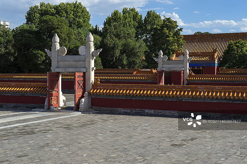 北京，地坛公园，方泽坛。图片素材