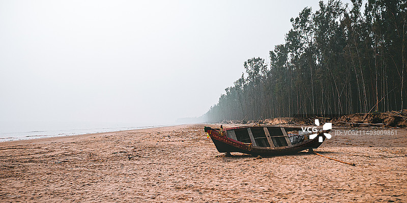 印度奥里萨邦的壮丽海景图片素材