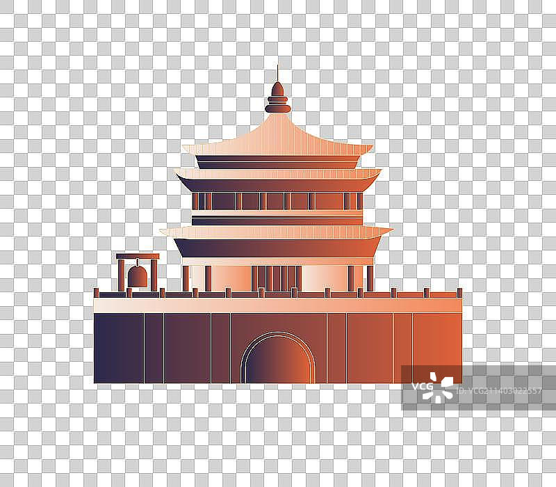 西安钟鼓楼图片素材