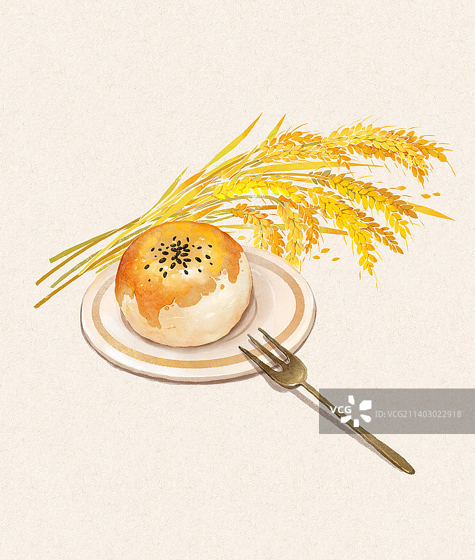 中国传统美食蛋黄酥图片素材