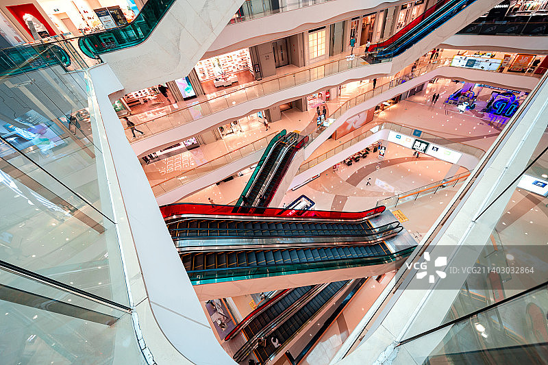2022年国庆节重庆室内零售商场购物景观图片素材