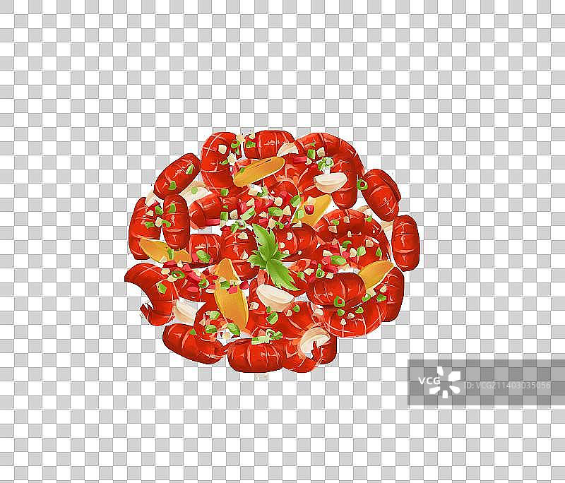 香辣口味虾图片素材