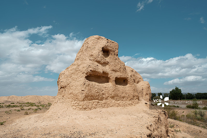 骆驼城遗址图片素材