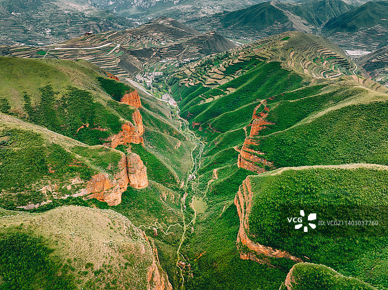 甘南冶力关赤壁幽谷景区图片素材