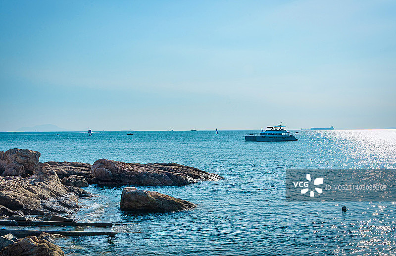 香港赤柱海上游艇景观图片素材