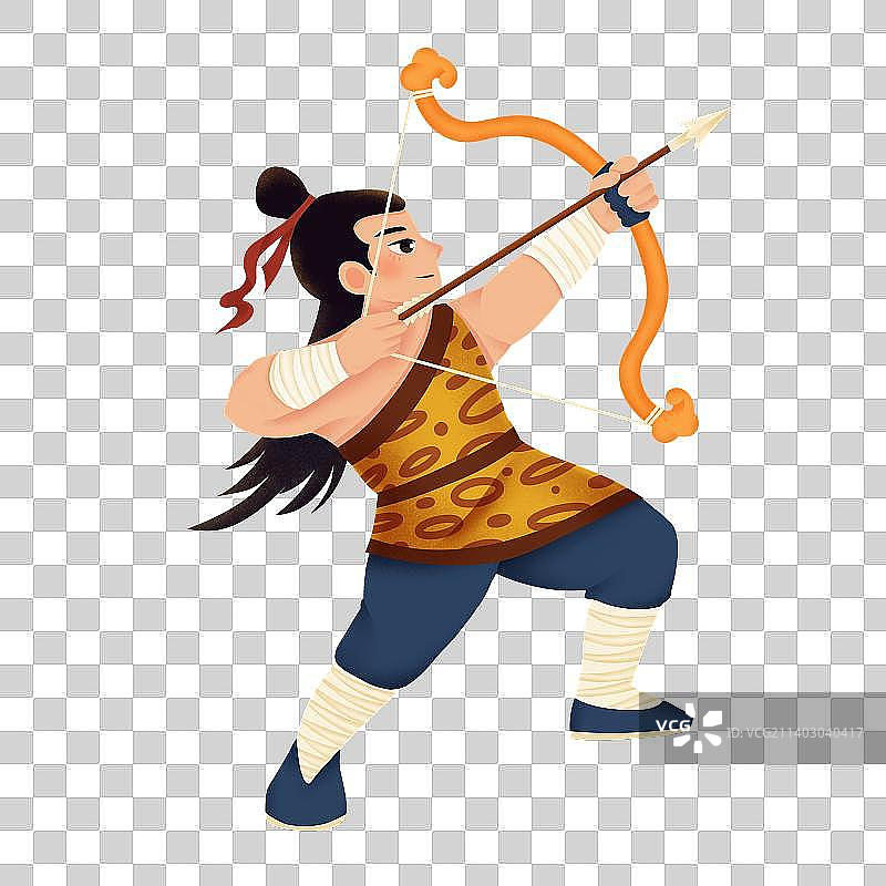 后羿射日图片素材