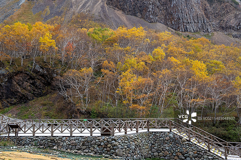 长白山秋色图片素材