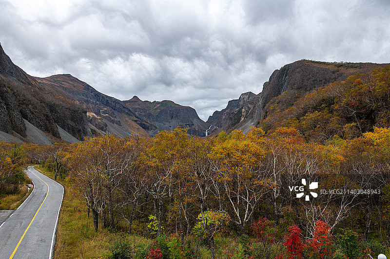 长白山秋色图片素材