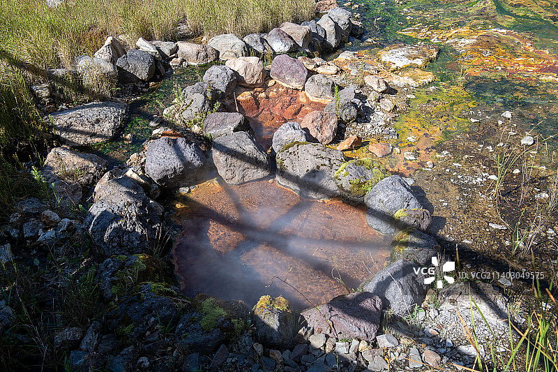 长白山天然温泉图片素材