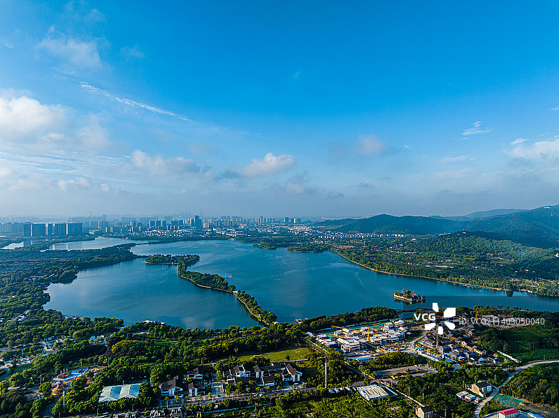 江苏苏州石湖景区航拍图片素材