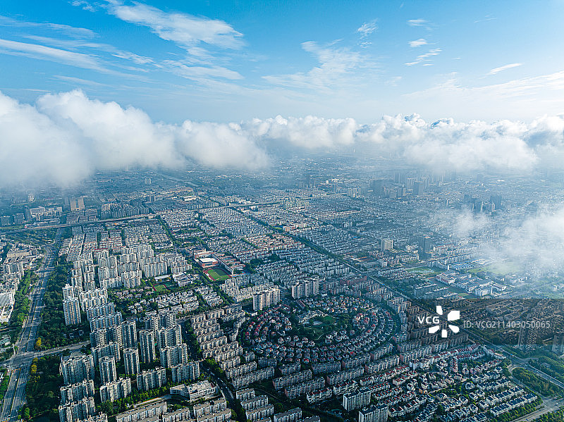 江苏苏州姑苏区城市航拍图片素材