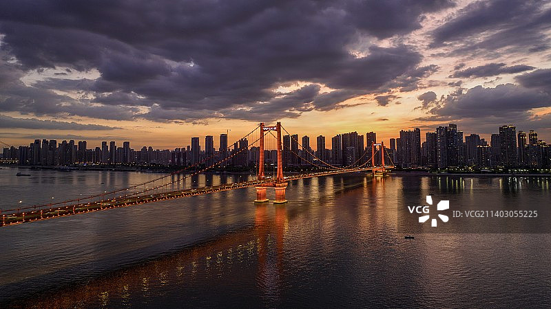 鹦鹉洲大桥图片素材