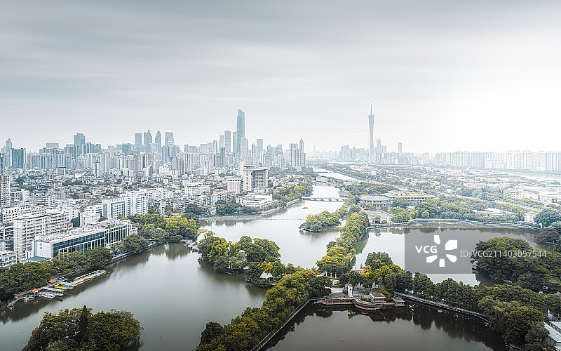 广州东山湖晨曦图片素材