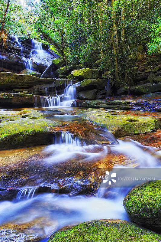澳大利亚萨默斯比瀑布森林风景图片素材
