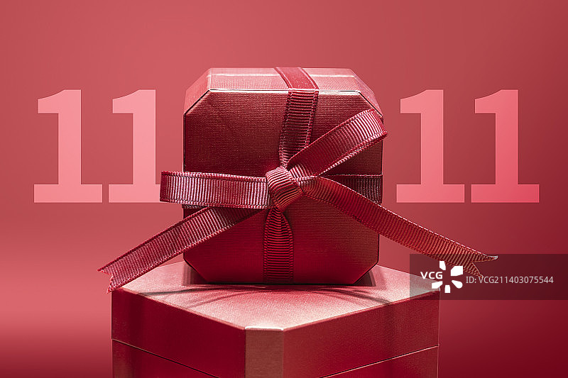 双十一促销礼盒图片素材