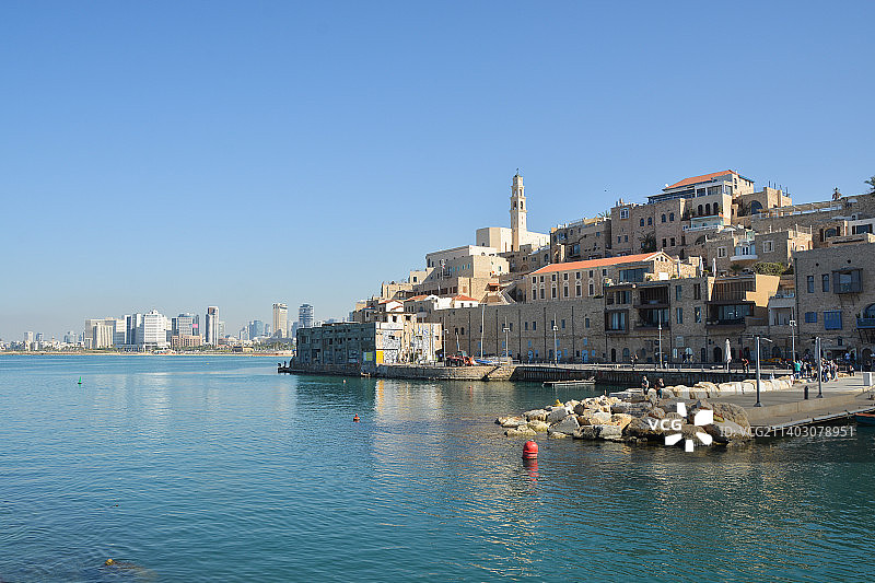 特拉维夫雅法古城港口，以色列图片素材