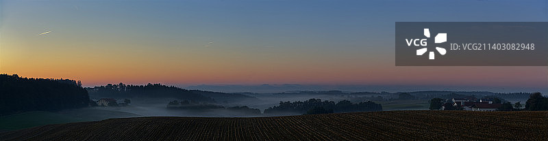 德国普莱斯基兴日落景观图片素材