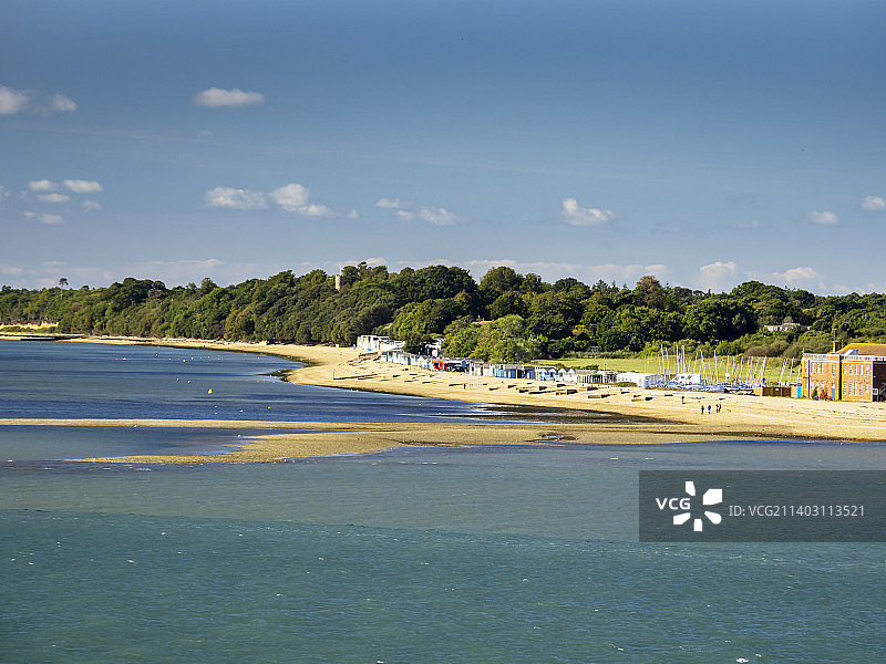 南安普顿卡尔肖特海滩小屋图片素材