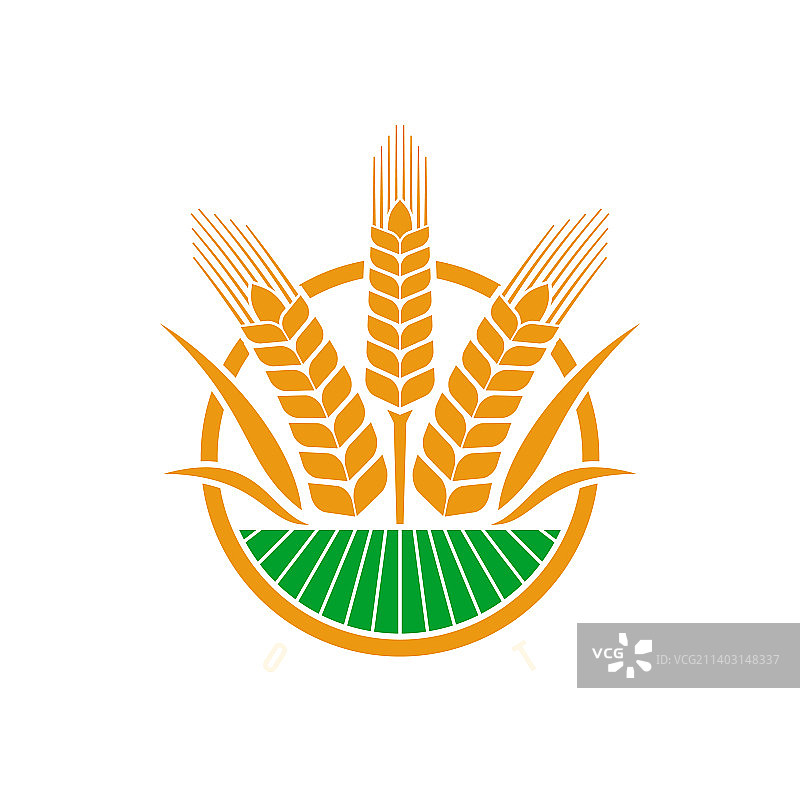 小麦黑麦大麦麦穗图标图片素材