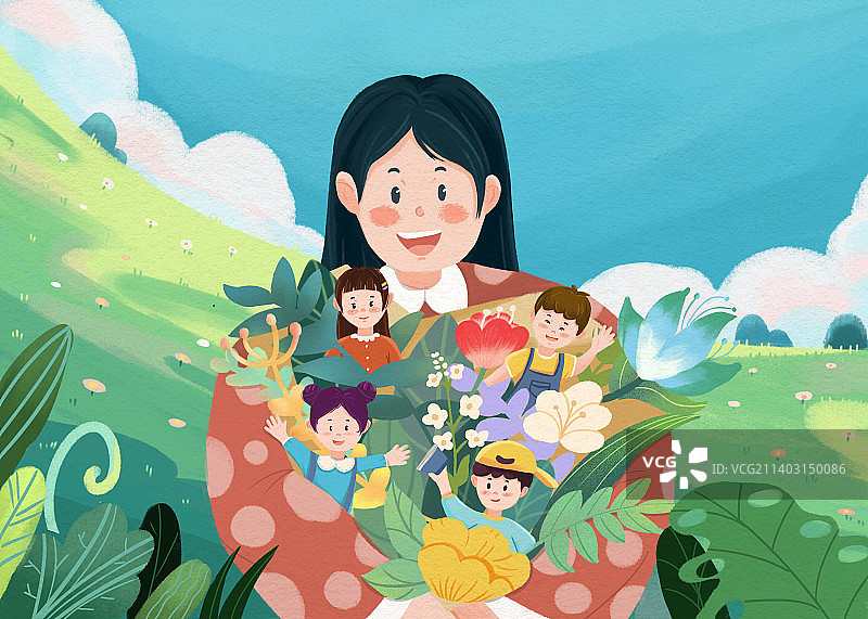 教师节插画图片素材