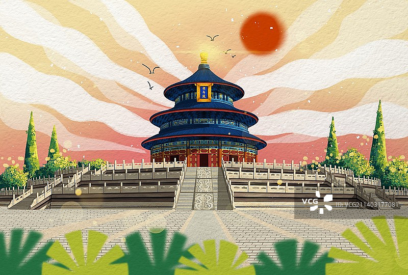 北京天坛图片素材