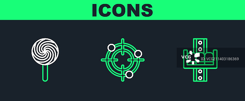 游乐场旋转木马糖果目标图片素材