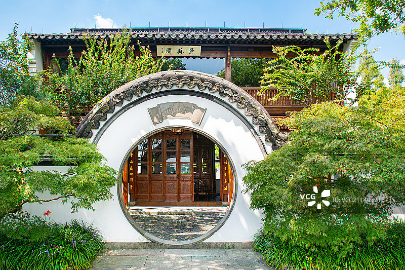 郭庄 杭州 西湖畔 清代私家园林 古建筑文物图片素材