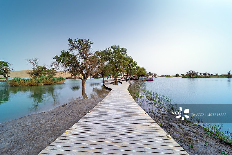 新疆库尔勒尉犁县罗布人村寨图片素材