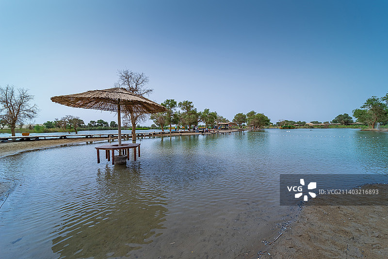 新疆库尔勒尉犁县罗布人村寨图片素材