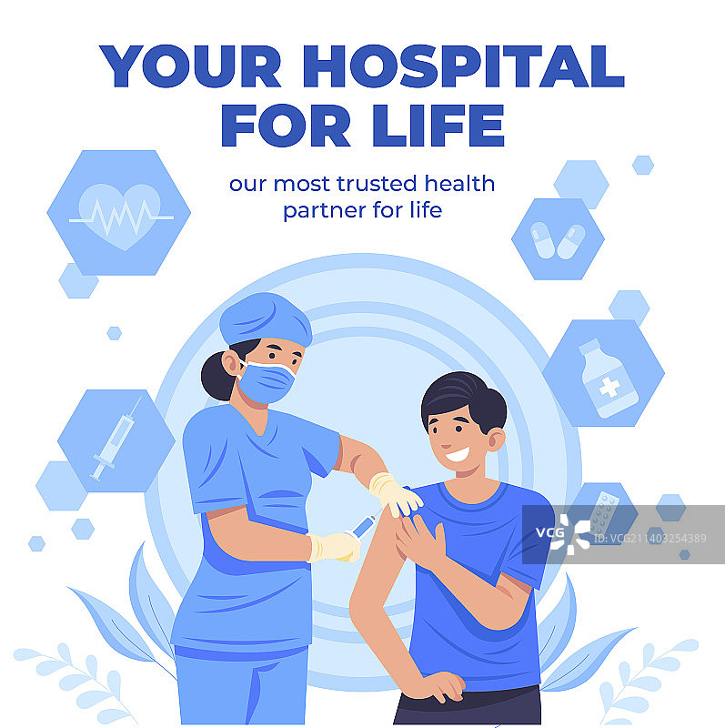 手绘医院指示牌图片素材