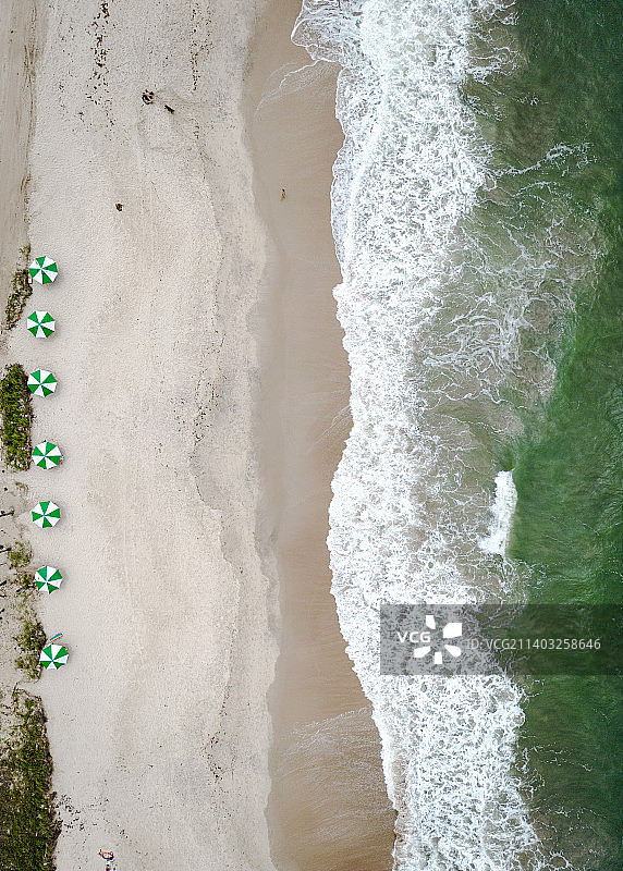 海滩鸟瞰图图片素材