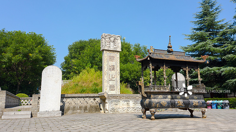 扁鹊墓航拍图片素材