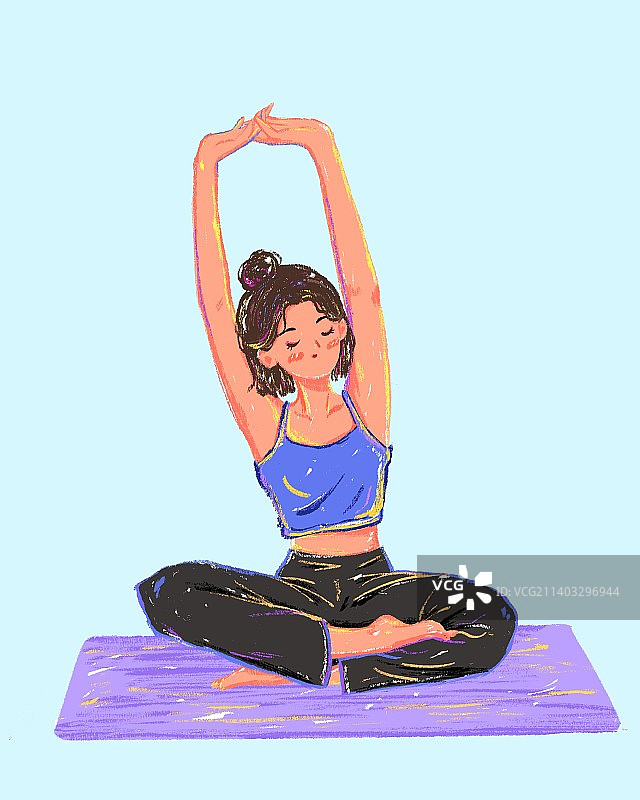 瑜伽运动健身图片素材
