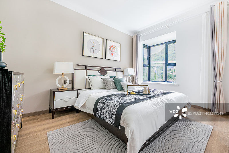 新中式样板间图片素材