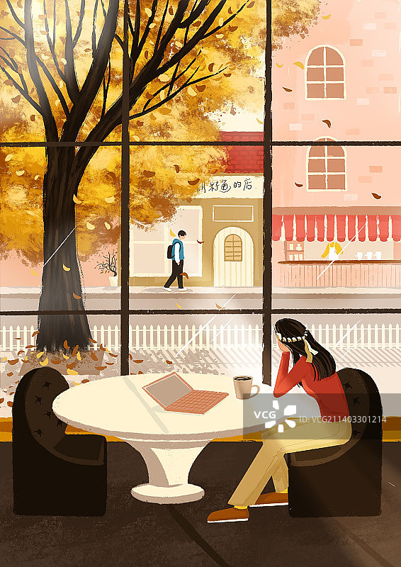 喝咖啡图片素材