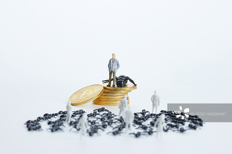 微型股票市场金融经济货币比特币业务概念图片素材