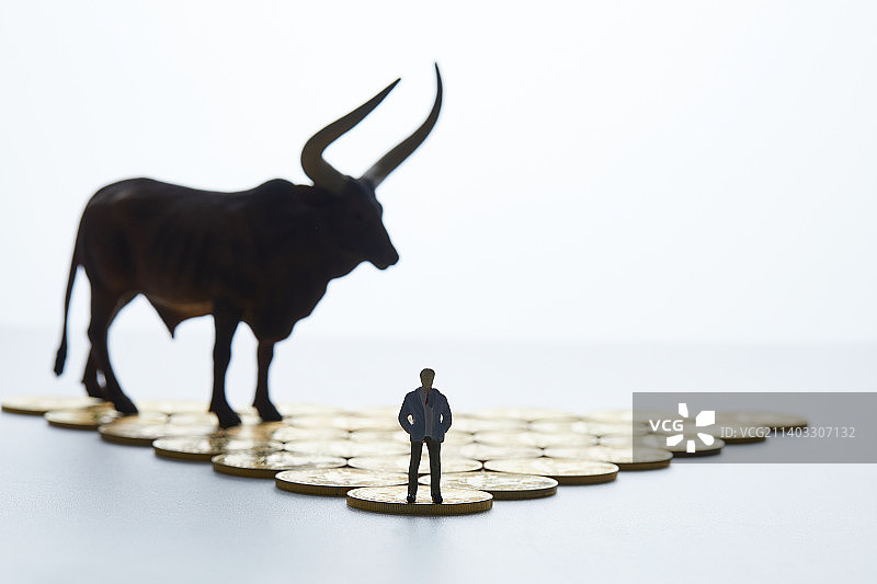 微型股票市场金融经济货币比特币业务概念图片素材