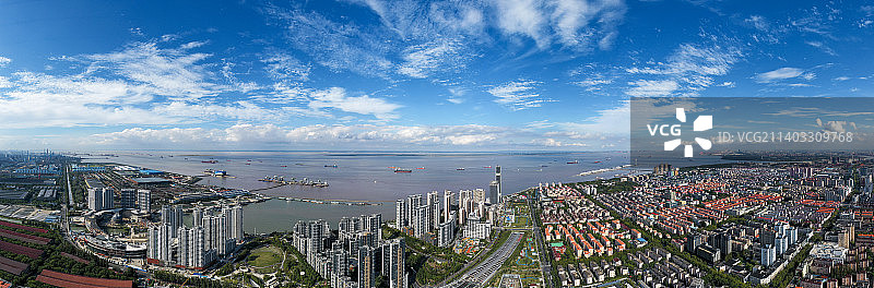 上海宝山全景图图片素材