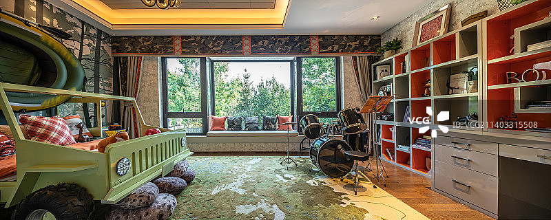 样板间儿童房图片素材