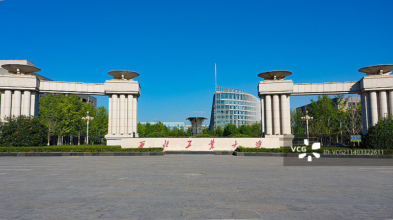 西北工业大学航拍图片素材