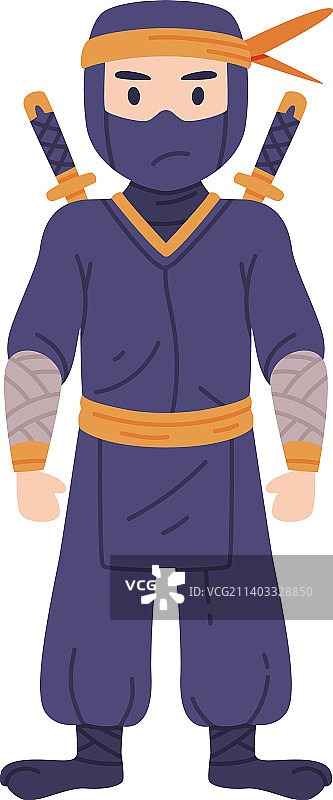 站立的忍者角色图片素材
