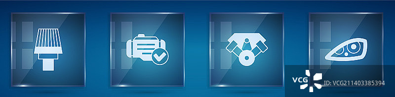 汽车空气滤清器发动机检测动力套件图片素材