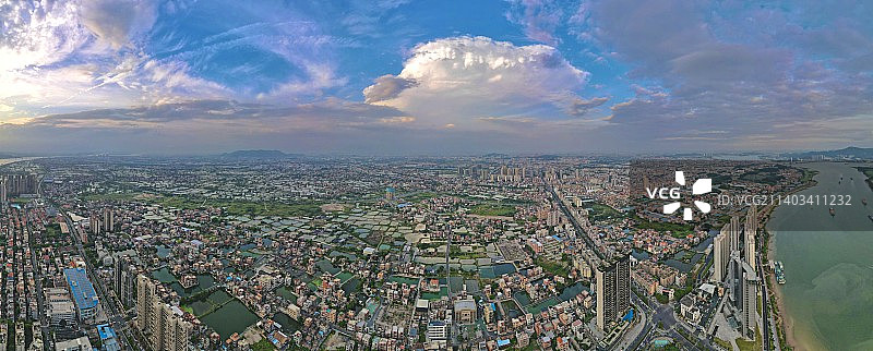 佛山市南海区九江镇与西樵山图片素材